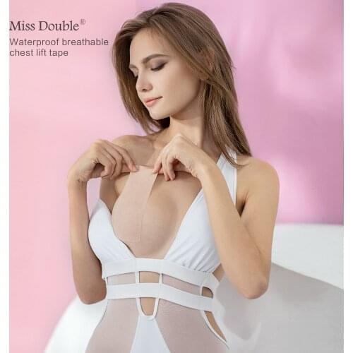 Miss Double 1 Roll 5M Women Breast Nipple Covers Push Up Bra Body Invisible Breast Lift Tape Adhesive Bras Sexy Bralette Pasties