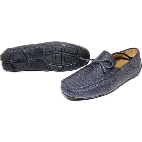 Handmade Moccasins with Dark Blue Stone Pattern Calf Leather, Comfortable Casual Shoes for Daily Street Style Fashion, 2021