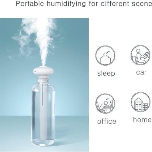 Height Adjustable Portable USB Humidifier Donut Ultrasonic Mist Maker Aroma Diffuser for Home Office Car Air Humidifier