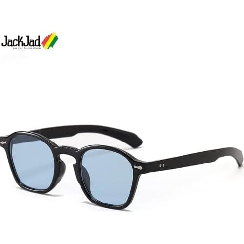 JackJad 2021 Fashion Square Style Tint Ocean Lens Sunglasses Men Women Rivets Brand Design Sun Glasses Shades Oculos De Sol 3550