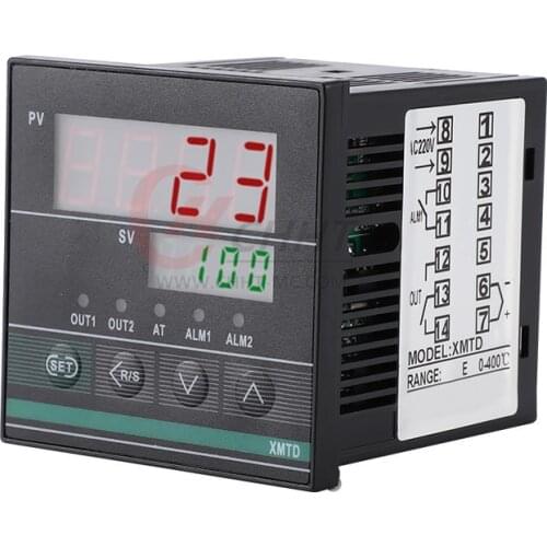 Universal Intelligent High Contrast LCD Display XMTD 72*72mm SSR Output Digital Temperature Controller