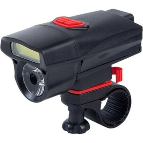 Bicycle COB Independent Double Light Waterproof Headlight Rechargeable Powerful Torch Night Riding Mountain Bike Cycling