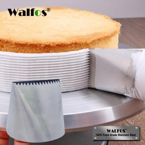 WALFOS Extra Large Icing Piping Nozzles Cake Decorating Pastry Tip Fondant Cake Tools Steel Nozzle Set DIY Cake Decorating Tips