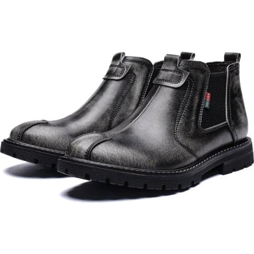 Retro Moto Protective Boots tooling Boots work Motorcycle Leather Racing Boots Men Road Knight Boots Shoes chaussure moto