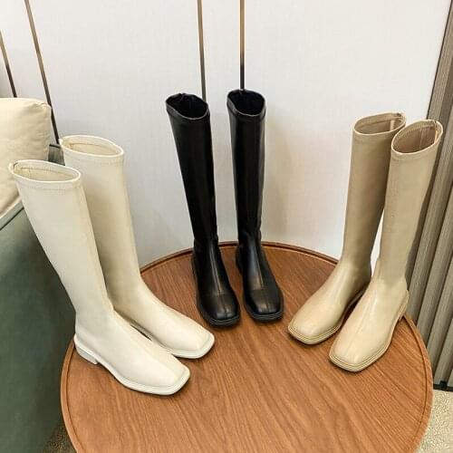Womens Autumn Boots Over-the-Knee Boots High Boots Punk Gothic Boots Inside High Shoes Childrens Shoes Boots Womens High