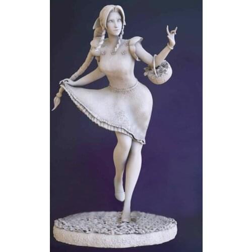 1/24 75mm 1/18 100mm Resin Model Kits Beautiful Girl Unpainted No Color RW-209