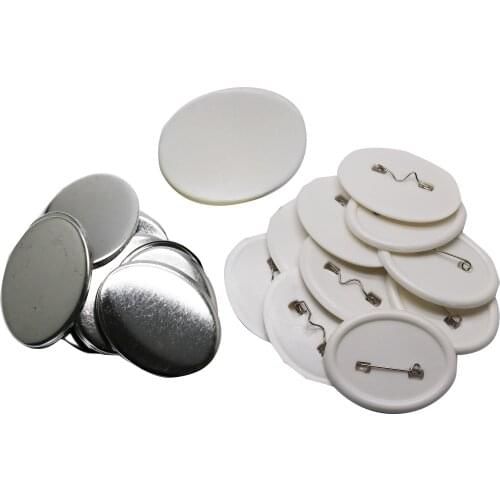 1000pcs 57*45MM oval button badge material components without pictures DIY button making