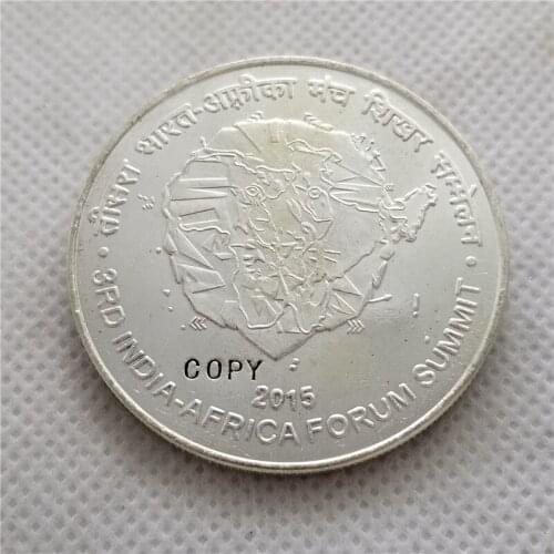 2015 india 500 Rupees (3rd India - Africa Forum Summit) COPY COIN