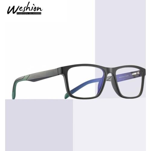 2020 Men Blue Light Blocking Glasses male Rectangle Optics Frame Fashion Clear Computer Anti Reflective UV Corrective Lenses