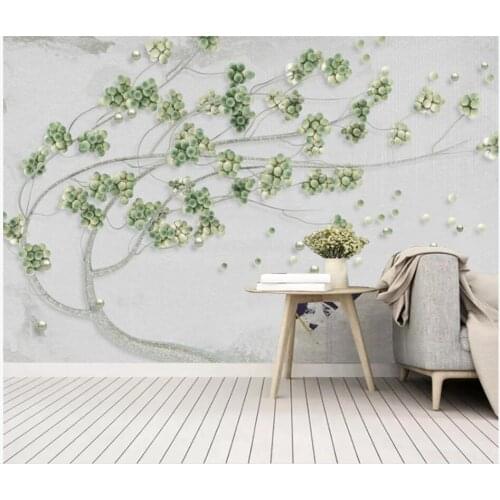 Custom photo 3d wallpaper Fresh green grapes tree background living room home decor 3d wall murals wallpaper for walls 3 d