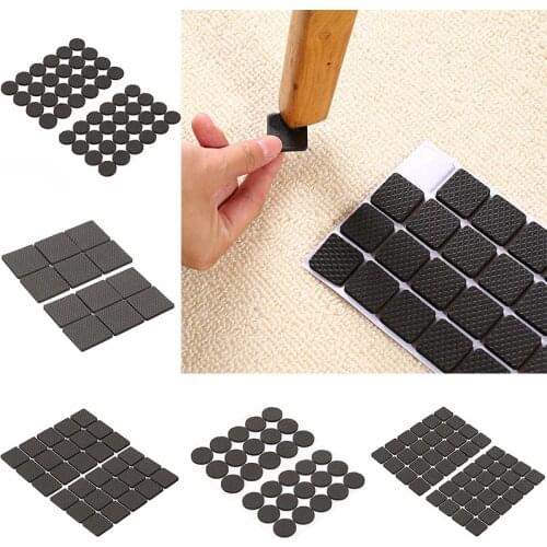 48/30/12 PCS Rubber Feet Furniture Legs Pads Sofa Leg PVC Chair Leg Furniture Protection Cover Chair Table Anti Slip Pads