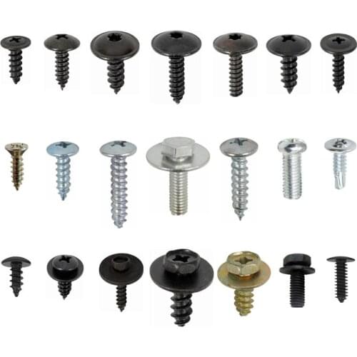 Auto Metal Self-Tapping Screws Trim Panel Fender License Plate Iron Clip Car Truck Chassis Guard Mudguard Fastener