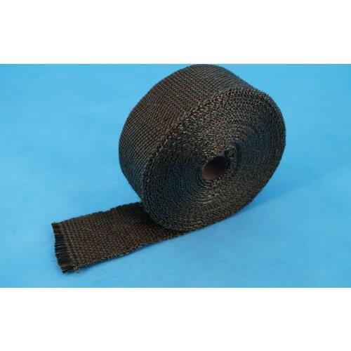 Length 393"inch / 10 meter Width 1"inch /2.5cm Header Turbo Manifold Heat Wrap Front Pipe Turbo Insulating Tape Black