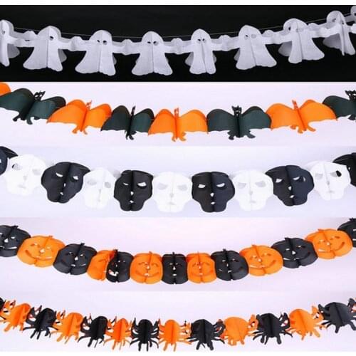 Halloween Pumpkin Spider Skull Lahua Paper Lahua Bat Ghost Lahua Brace Party Toys Movie Theme Props Supply