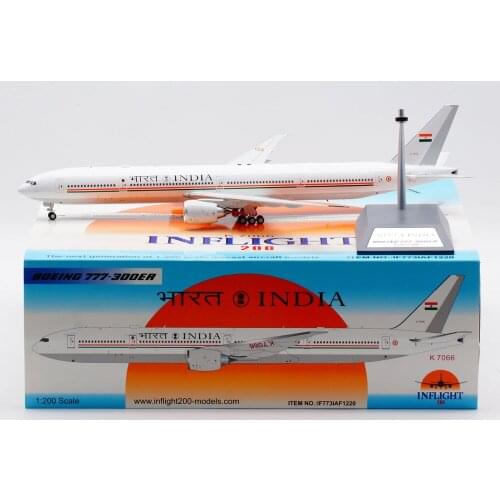 1:200 Alloy Collectible Plane Gift INFLIGHT IF773IAF1220 INDIA Air Force Boeing B777-300ER Diecast Aircarft Jet Model K7066