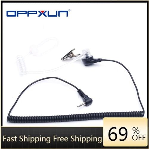 2021 Hot Oppxun Hot Selling Brand New Fashion 3.5mm Covert Mic Acoustic Tube Earpiece Earphone Headset 1 Pin for Motorola Radio
