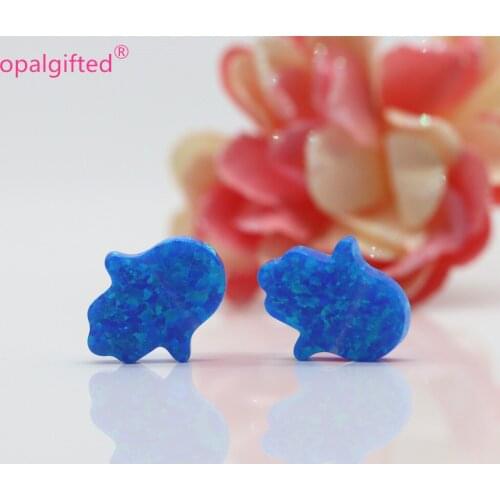 MOQ=3pcs 2020 Fahion 11x13mm Hand Opal Shape Fatima Hamsa OP05 Dark Blue Synthetic Opal Pendant Beads stone with side hole