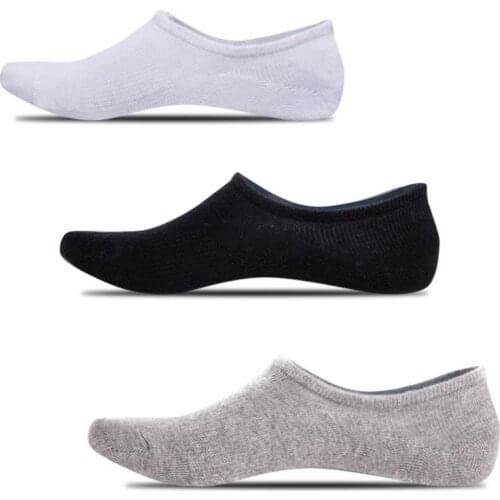 DOIAESKV Fashion New Men Boat Socks Summer Short Socks Non-slip Silicone Invisible Cotton Socks Male Ankle Sock Slippers Meia