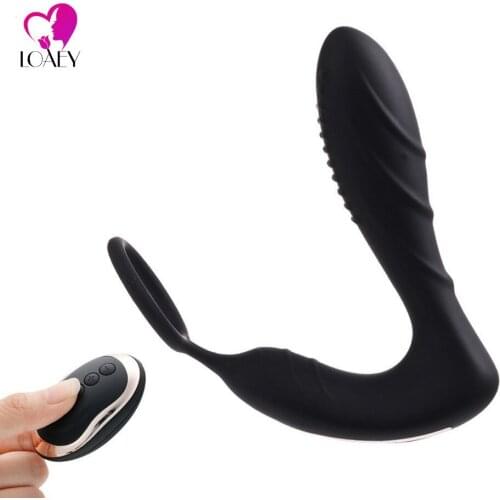 Wireless Remote Control Male Prostate Massager Silicone Anal/vagina Vibrator 10 Speed Masturbator Sex Toys For Man/Woman/adult
