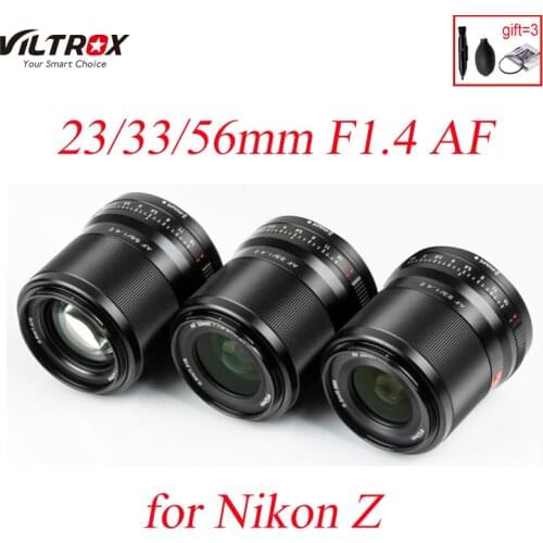 VILTROX 23mm 33mm 56mm F1.4 AF Lens Large Aperture APS-C for Nikon Z Mount Mirrorless Camera ZFC Z fc Z50 Z5 Z6 II Z7 Z7 II
