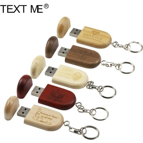 TEXT MEUSB 2.0 natural wood 4GB 8GB 16GB free LOGO customization 32GB 64GB pen drive USB flash drive creative USB stick Pendrive