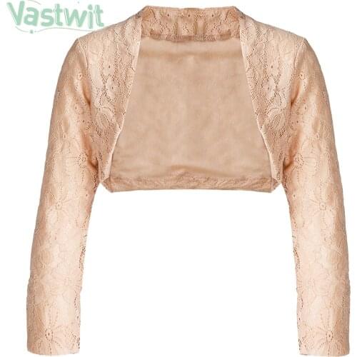 Children Kid Girl Floral Lace Bolero Jacket Shrug Bridal Cape Wedding Party Dress Cloaks Shawl Shrug Outerwear Flower Girl Coats