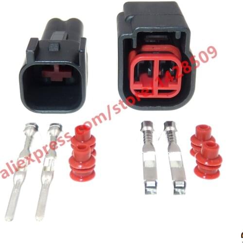 5 Sets 2 Pin Automobile Socket Waterproof Connector For Ford Mondeo 1.5 Seires Car Center Horn Wire Harness Plug