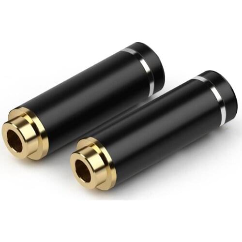 2PCS 4.4mm Female 5 Pole Balanced Headphone Plug Audio Connector HiFi Earphone Mini Jack Soldering Adapter DIY Black