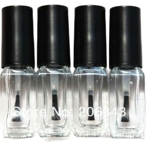 4MLempty glass bottle with brush for nail polish / enamel oil/art nail container /art nail oil cosmetic packing