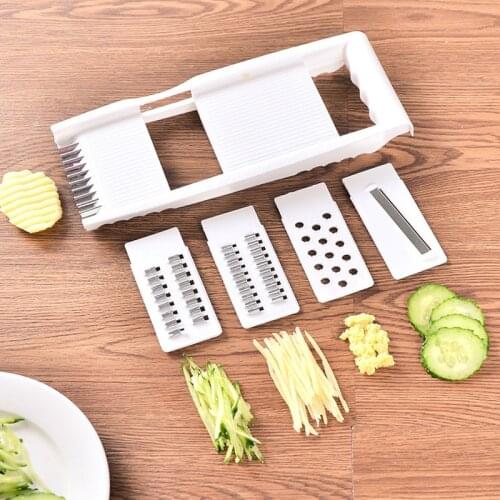 5pcs/set Vegetable Fruit Potato Tomato Mandoline Slicer Peeler Dicer Cutter Chopper Grater Vegetable Cutter Kitchen Accessories