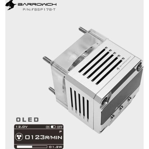 Barrow 17W DDC PWM Pump Intelligent OLED display Maximum Flow 960L/H 4000RPM Regulation Pump use for Acrylic Water Channel Tank