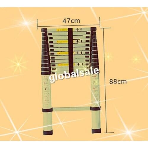 FREE SHIPPING 12.5Ft(3.8m) Aluminum Telescopic Ladders Industrial ladders