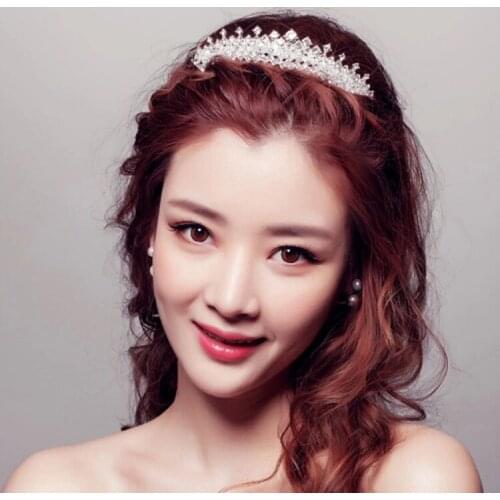 Free Shipping Fashion Bridal Shiny Clear Crystal Hair Combs Tiara For Party Wedding Accessories