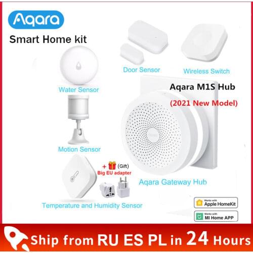 Xiaomi Aqara Gateway 3 Aqara Hub Window Door Human Body Wireless Switch Temperature Humidity Water Sensor Smart Home Kits