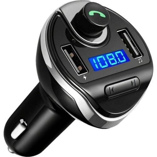 Bluetooth Car FM transmitter Kit USB Car MP3 Wireless FM USB Double Transmitter Car Bluetooth Radio With Hands-free Car Mic H2B8