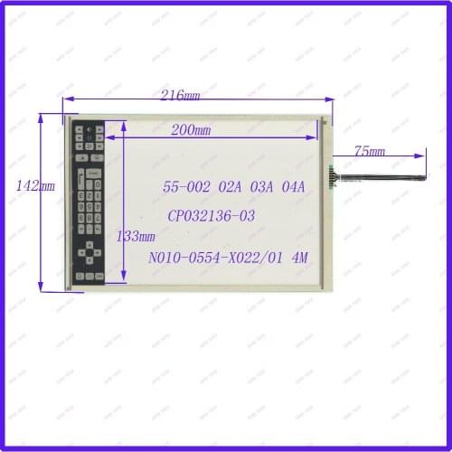 ZhiYuSun POST 9.4 inch four wire resistive Touch Screen 216*142 for industry applications N010-0554-X022/01 CP032136-03