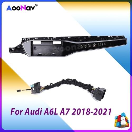 Co-pilot display For Audi A6L A7 2018-2021 Multimedia Monitor LCD Instrument Panel Support Original Car Information