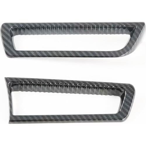 For Kia Optima 2021 2022 Carbon Fiber Side Front Air Vent Outlet Cover Trim Molding Decoration Interior Accessories Car Styling