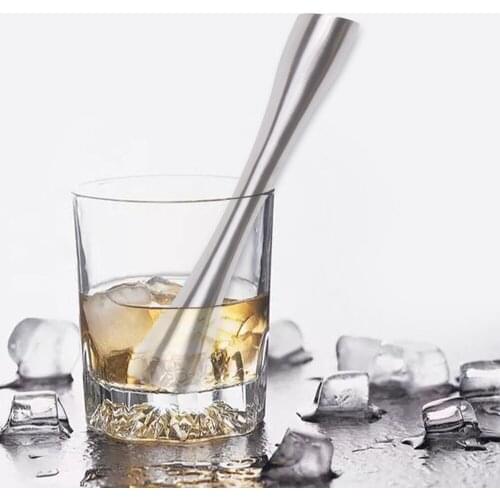 Cocktail Muddler Stainless Steel Bar Mixer Bar, Utensils And Accessories Mojito Cocktail DIY Fruit Juice Muddler Crushed Ice Bar