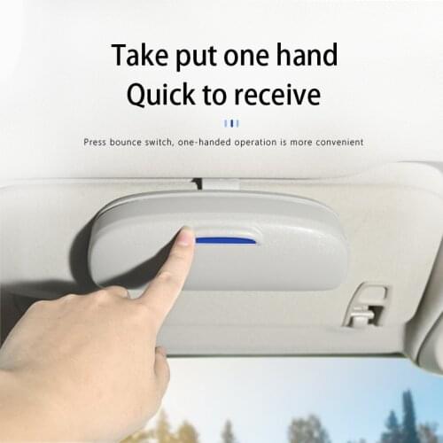 Accesorios Gafas éTui Lunettes Sunglass Holder In Car Case Okulary PrzeciwsłOneczne Decoration Accessories Woman Coche Storage