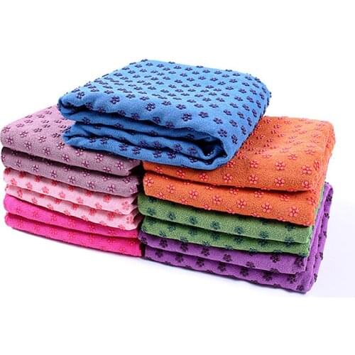 New 183cm*61cm 72''x24' Non Slip Yoga Mat Cover Towel Anti Skid Microfiber Fitness Workout Exercise Pilates Blanket with Ba
