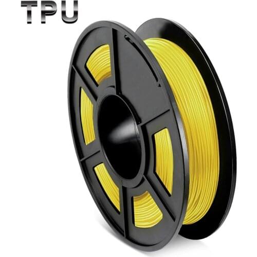 TPU 3D Printing Filament Yellow Flexible 1.75mm 0.5kg Filament TPU filament for 3D Printer Colorful Shoes Toys Printing Material