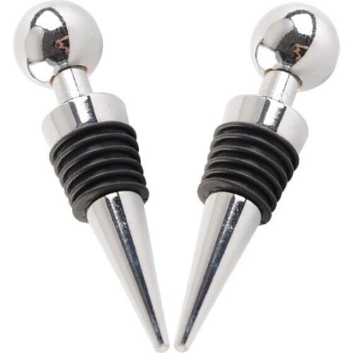 OLOEY Household Wine Stopper Stainless Steel Bottle Stoppers Silica Wine Accessories Kitche Gadget Cap Plug Reusable Sealed Tool