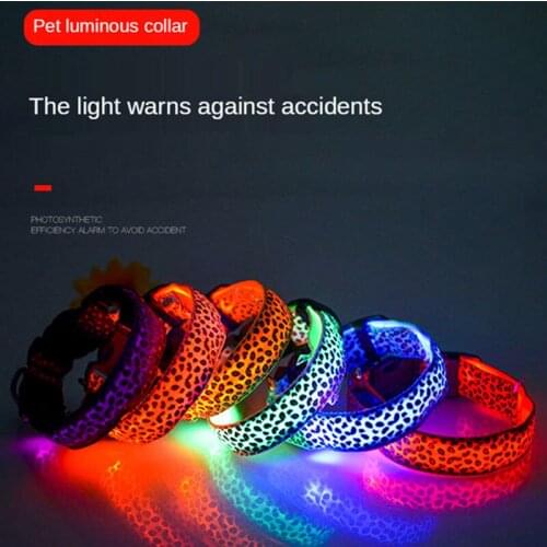 Pet Collar Charging Light Night Walking Dog LED Flashing Night Light Warning Stray Dogs and Cats Universal Dog Collar