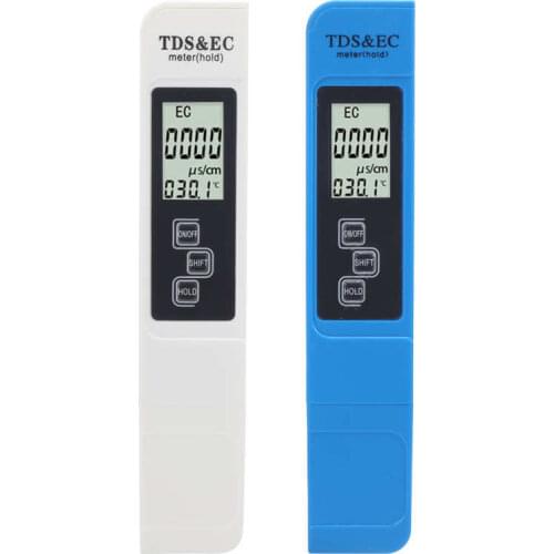 PH Measuring Tool ph tester 3‑In‑1 Water Quality Tester Portable TDS EC Temperature Meter with HD LED Display digital