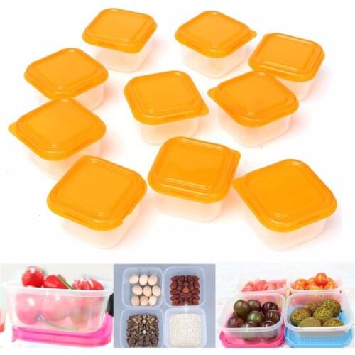 8 pieces of reusable mini plastic food storage box container snack nut fruit storage box box with lid kitchen accessories