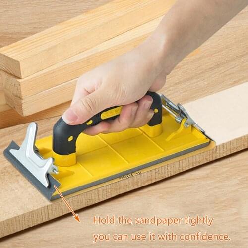 Plastic Sander Stand Sanding Block Sander Pad for Wood Glasses Car Furniture Finishing Sanding Sheets Holder Clamp Sandpaper Hol