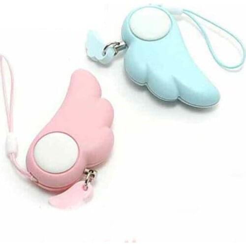 Anti-wolf, anti-theft key Angel Wings Womens Anti-Wolf Device Lady Anti-Body Electronic Alarm Cute Cell Phone Bag Pendant