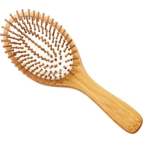 100pcs/lot Fast shipping Hair Comb Bamboo Airbag Massage Comb bamboo cushion anti-static hair Brush combs For travel