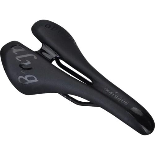 2021 BALUGOE Mountain Bicycle Saddle Bike Seat Cycling Cushion MTB Bike Steel Rail Sillin Cojines Hollow Design Road Bike Saddle